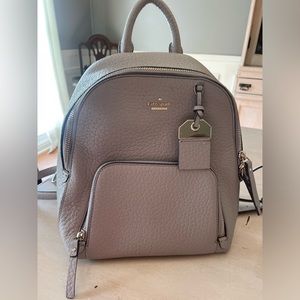 Kate Spade soft taupe gray Caden Carter backpack Like new!